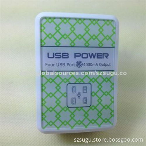 2014 portable 4-port USB charger for iPhone 5New